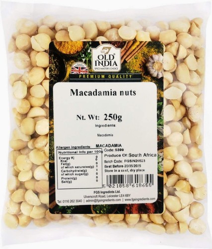 Old india macadamia nuts 250g - macadamia,