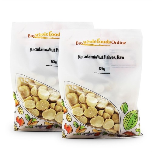 Macadamia nut halves raw - halves,, 250g