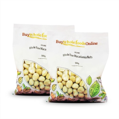 Organic whole raw macadamia - raw,