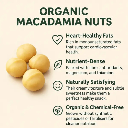 Organic macadamia nuts - organic,
