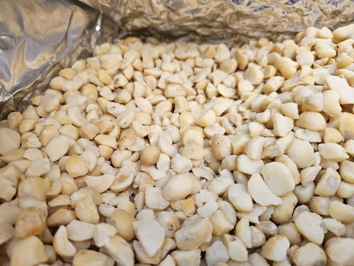 Macadamia nuts pieces and - macadamia,